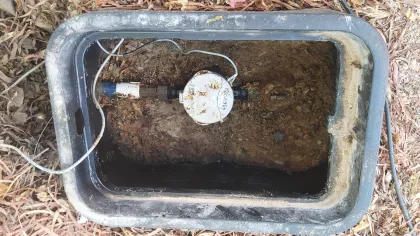 Water meter cleared and returned to service